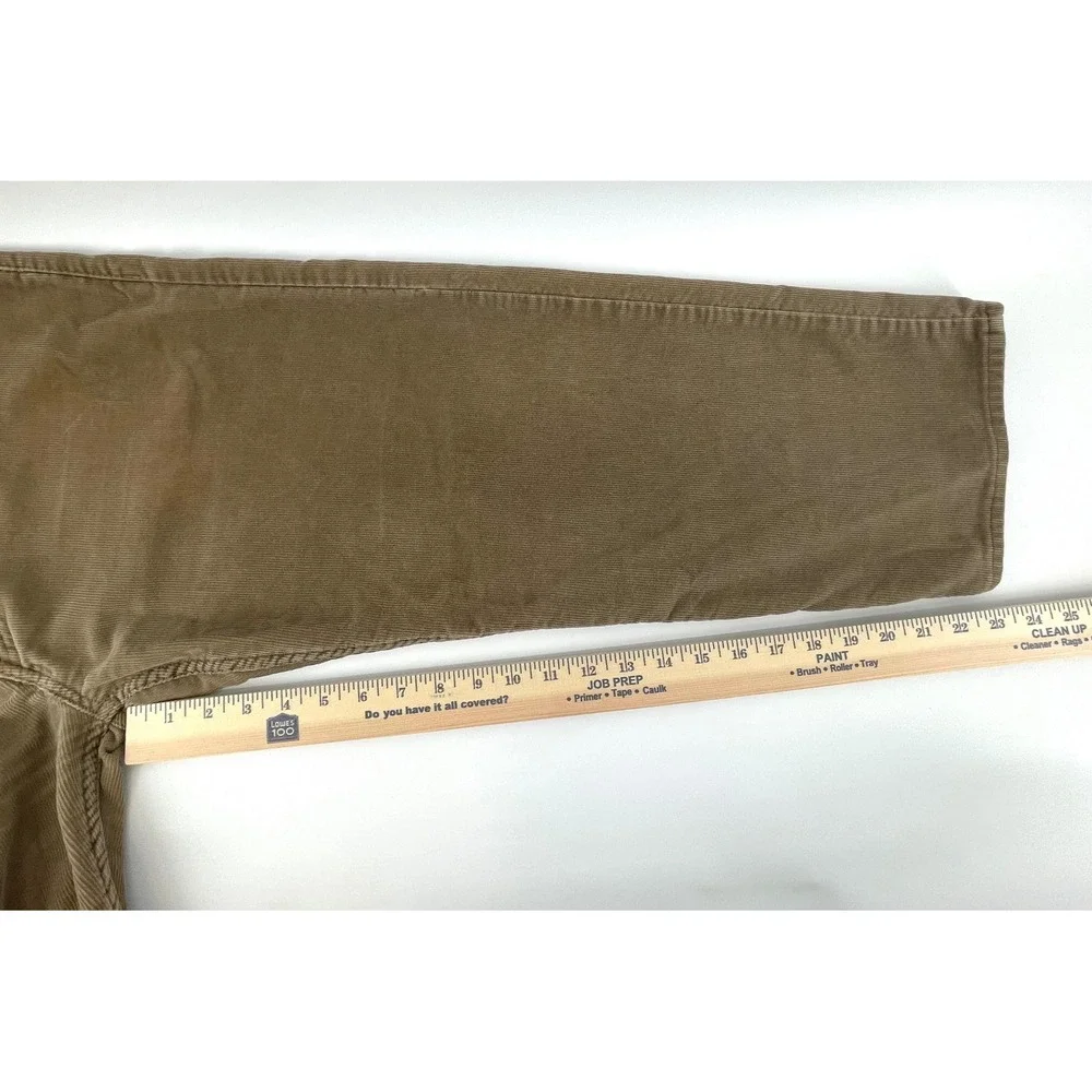 Levis 549 Low Loose Brown Corduroy Pants Mens 38x23 Custom Cropped Relaxed Fit